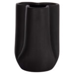 ΕΠΙΤΡΑΠΕΖΙΟ ΚΕΡΑΜΙΚΟ ΔΙΑΚΟΣΜΗΤΙΚΟ GLAZE HM4613.02 ΜΑΥΡΟ ΜΑΤ Φ16x22Υεκ