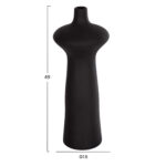 ΕΠΙΤΡΑΠΕΖΙΟ ΚΕΡΑΜΙΚΟ ΔΙΑΚΟΣΜΗΤΙΚΟ SCEPTER HM4636.02 ΜΑΥΡΟ ΜΑΤ Φ18x49Υεκ - Image 2