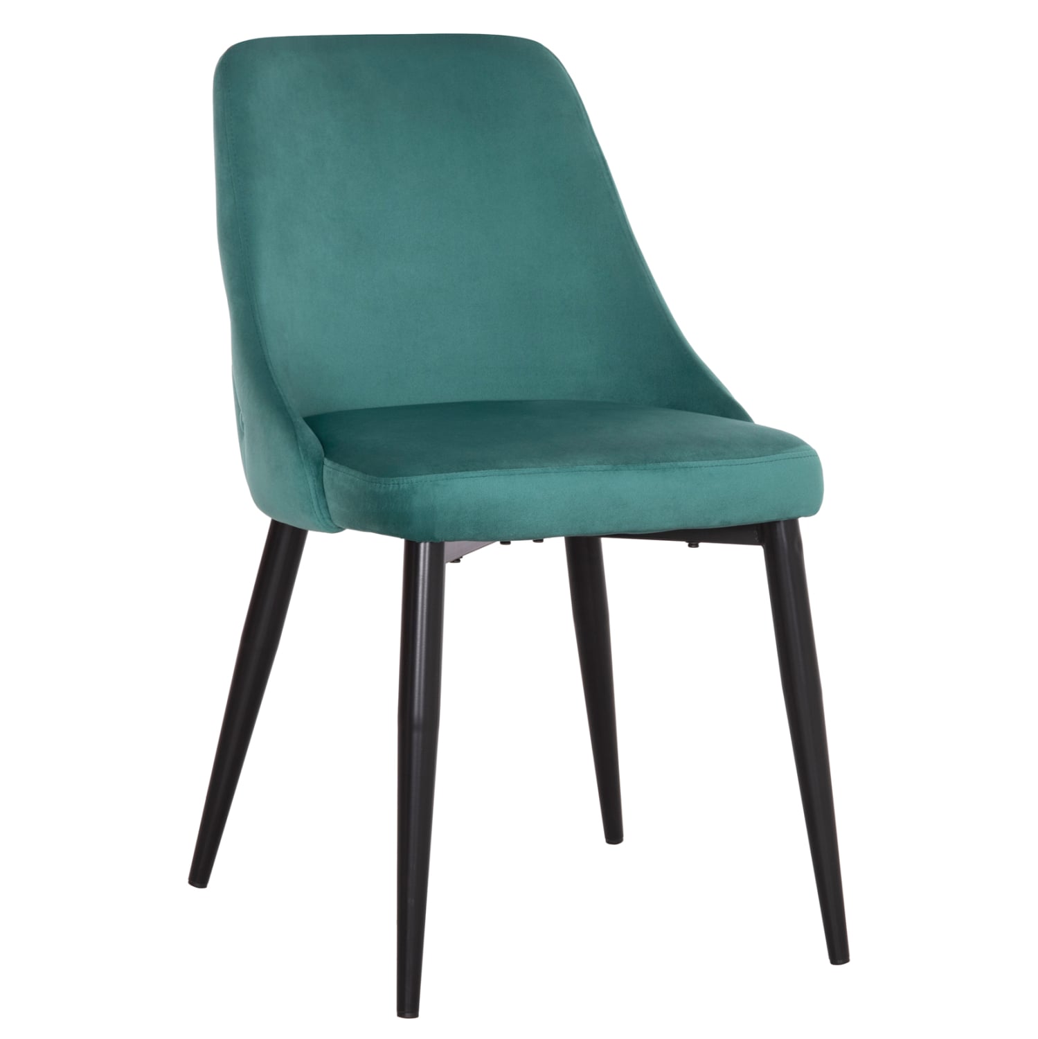 karekla-fb9852713-beloydo-kyparissi-mayr ΚΑΡΕΚΛΑ SERENITY HM8527.13 ΒΕΛΟΥΔΟ ΧΡΩΜΑ ΜΕΝΤΑ- ΜΑΥΡΑ ΜΕΤΑΛΛΙΚΑ ΠΟΔΙΑ 51x54x83,5Υεκ. - Image 1