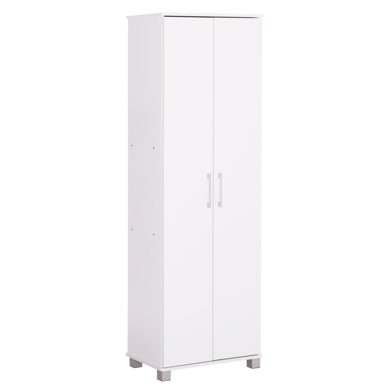 papoytsothiki-ntoylapa-fb9240303-melamin ΠΑΠΟΥΤΣΟΘΗΚΗ-ΝΤΟΥΛΑΠΑ CLUSE HM2403.03 ΜΕΛΑΜΙΝΗ ΛΕΥΚΟ ΧΡΩΜΑ 60Χ36,5Χ186,5Υεκ. - Image 1