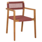 ΠΟΛΥΘΡΟΝΑ CHARLOTTE HM9637.06 ΞΥΛΟ TEAK & ΡΟΖ ΣΧΟΙΝΙ--B'ΔΙΑΛΟΓΗΣ 59x54x83Y εκ.