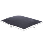 ΠΟΥΦ/ΜΑΞΙΛΑΡΑ ΘΑΛΑΣΣΗΣ ANSHU HM5808.02 ΓΚΡΙ ΜΕ UV PROTECTION 140x180 εκ. - Image 2