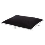 ΠΟΥΦ/ΜΑΞΙΛΑΡΑ ΘΑΛΑΣΣΗΣ ANSHU HM5808.04 ΜΑΥΡΟ ΜΕ UV PROTECTION 140x180 εκ. - Image 2