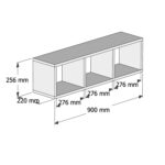 ΡΑΦΙΕΡΑ ΤΟΙΧΟΥ ΜΕΛΑΜΙΝΗΣ ΛΕΥΚΗ CLASSIKER HM9228.11 90x22x25,6Υ εκ. - Image 3
